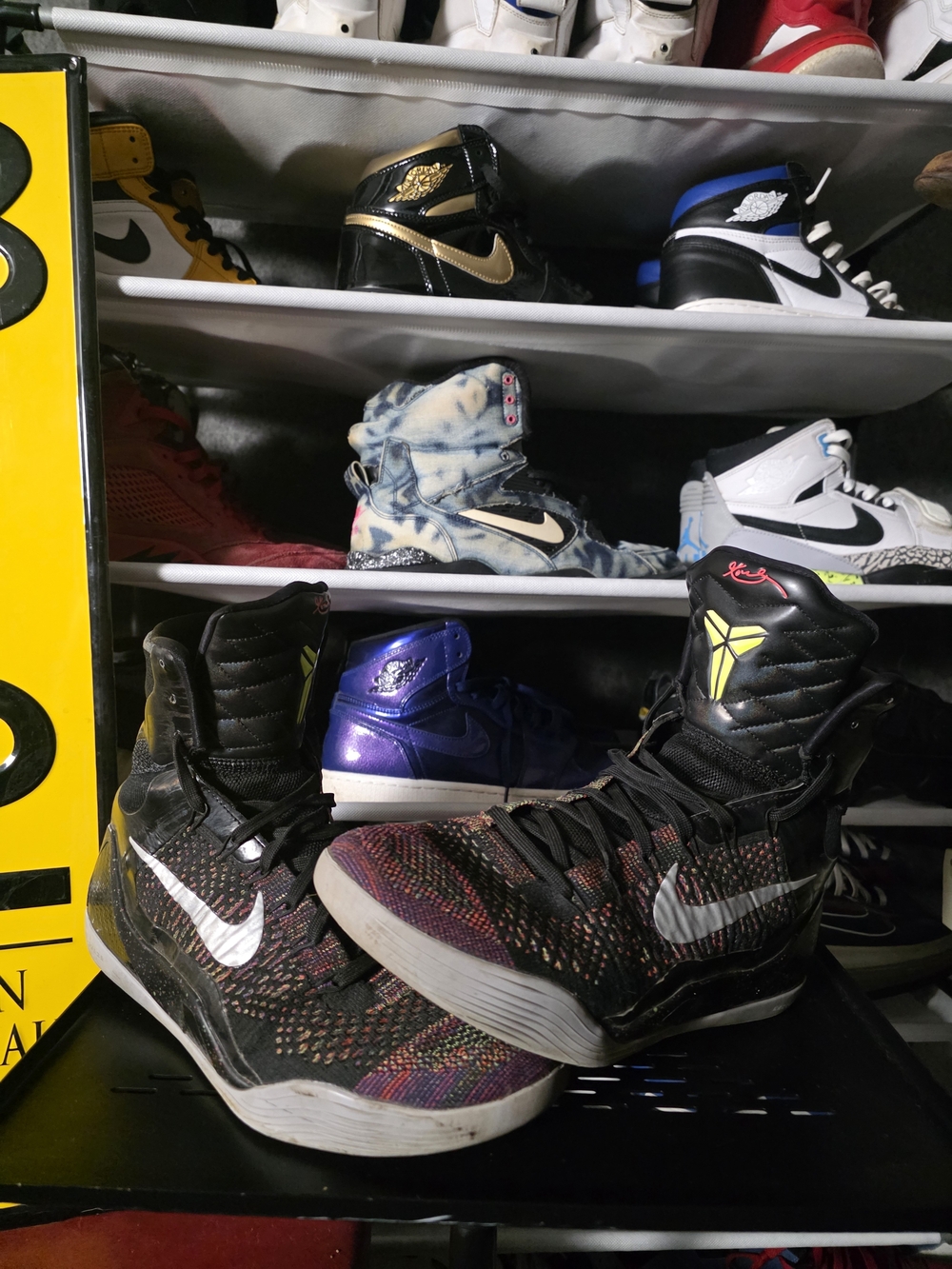 🔥 Jock's Nike Kobe IX Masterpiece High-Top Basketball Sneaks Size 10.5 Flyknit
